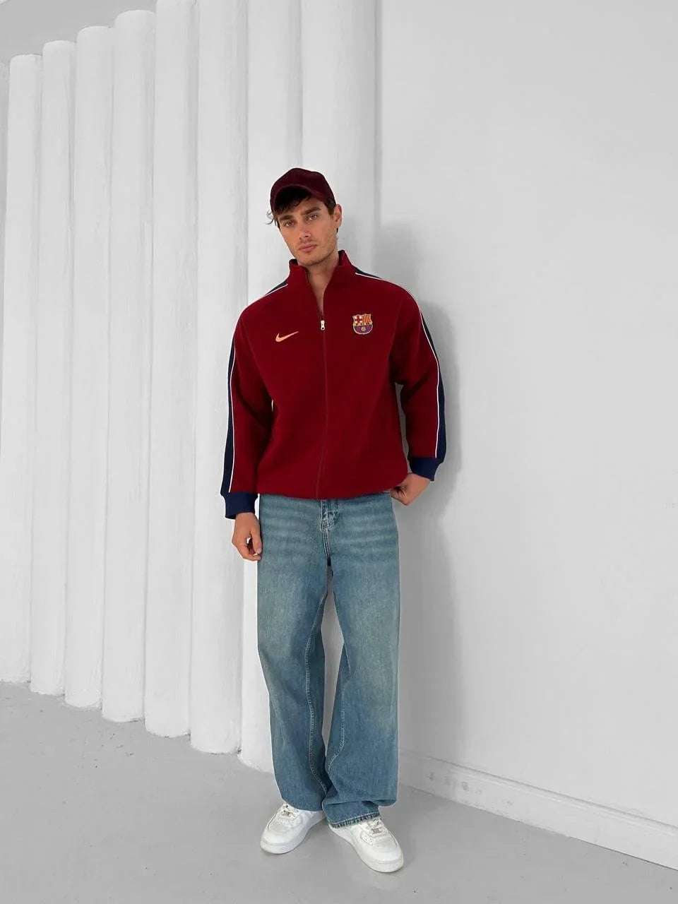 FC Barcelona Retro Zip-Up Track Jacket